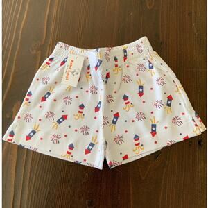 Luigi Kids Cotton Jersey‎ Pocket Shorts fireworks NWT Baby boys size 24 mo